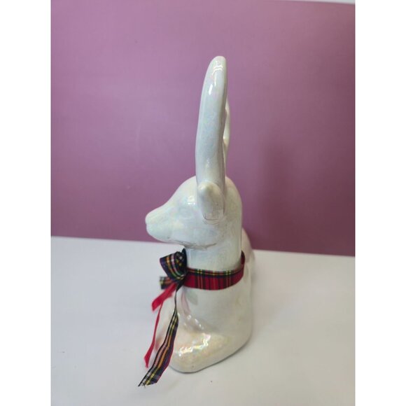 Vintage Brinns Ceramic Deer Figure Iridescent finish Collectible Christmas decor - Picture 5 of 11